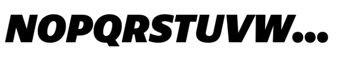 Nylo Heavy Italic Font UPPERCASE