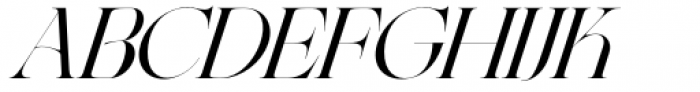 Nympha Regular Italic Font UPPERCASE