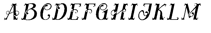 Nymphaea Italic Font UPPERCASE