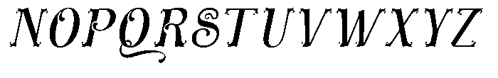 Nymphaea Italic Font UPPERCASE