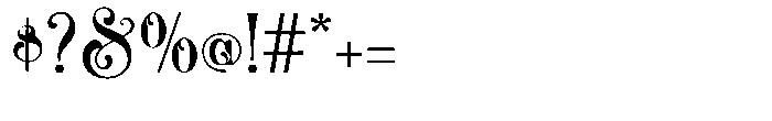 Nymphaea Regular Font OTHER CHARS