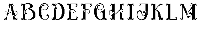 Nymphaea Regular Font UPPERCASE