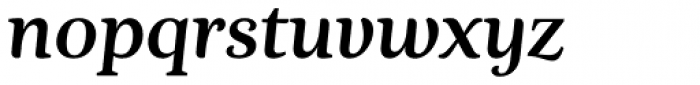 Nyte Medium Italic Font LOWERCASE