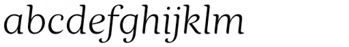 Nyte Thin Italic Font LOWERCASE