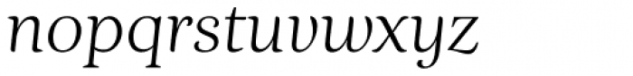 Nyte Thin Italic Font LOWERCASE