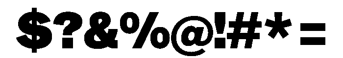 NYCSansv0.3 Black Font OTHER CHARS