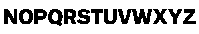NYCSansv03 Extrabold Instance Font UPPERCASE
