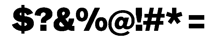 NYCSansv0.3 Extrabold Font OTHER CHARS