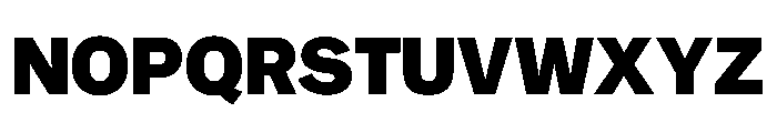 NYCSansv0.3 Extrabold Font UPPERCASE