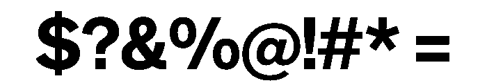 NYCSansv03 Semibold Instance Font OTHER CHARS