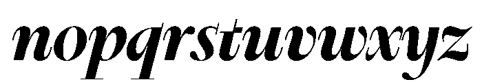 Nyck LBoldItalic Instance Font LOWERCASE