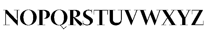 Nyck LMedium Instance Font UPPERCASE