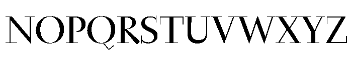 Nyck LRegular Instance Font UPPERCASE