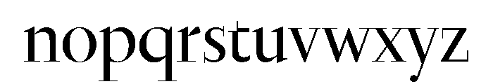 Nyck LRegular Instance Font LOWERCASE