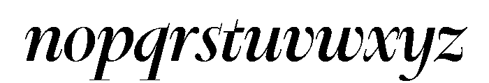 Nyck LTextItalic Instance Font LOWERCASE