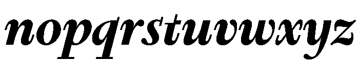 Nyck MBoldItalic Instance Font LOWERCASE