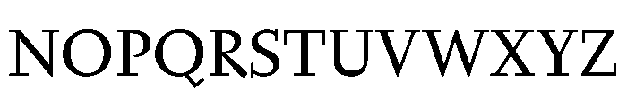 Nyck MRegular Instance Font UPPERCASE