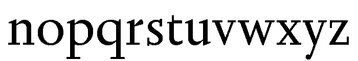 Nyck MRegular Instance Font LOWERCASE