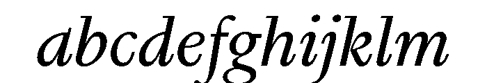 Nyck MRegularItalic Instance FONT