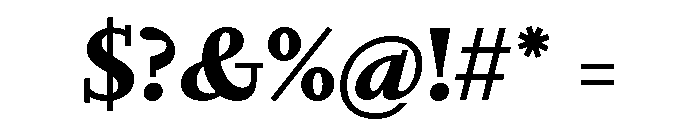 Nyck SBold Instance Font OTHER CHARS