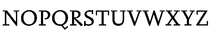 Nyck SRegular Instance Font UPPERCASE