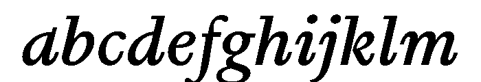 Nyck STextItalic Instance FONT