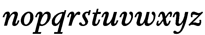 Nyck STextItalic Instance Font LOWERCASE