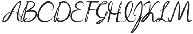 O.Yu_caligraf Regular otf (400) Font UPPERCASE