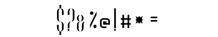O-Deco Regular Font OTHER CHARS