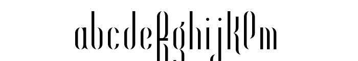 O-Deco Regular Font LOWERCASE