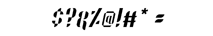 O'line Italic Font OTHER CHARS