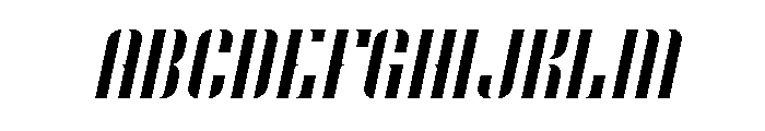 O'line Italic Font UPPERCASE