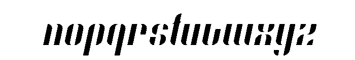 O'line Italic Font LOWERCASE