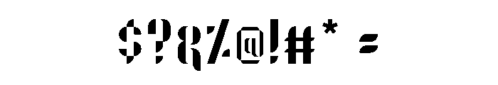 O'line Regular Font OTHER CHARS