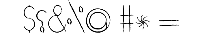 [[[o]]] brushhh Font OTHER CHARS