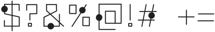 O8 Regular otf (400) Font OTHER CHARS
