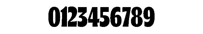 Oaks Bold Condensed Font OTHER CHARS