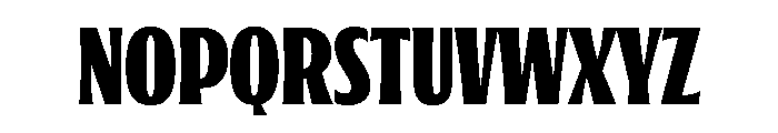 Oaks Bold Condensed Font UPPERCASE