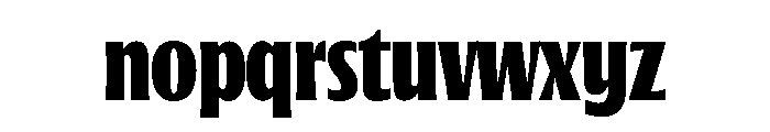 Oaks Bold Condensed Font LOWERCASE