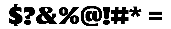 Oaks Bold Expanded Font OTHER CHARS