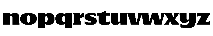 Oaks Bold Expanded Font LOWERCASE