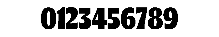 Oaks Bold SemiCondensed Font OTHER CHARS
