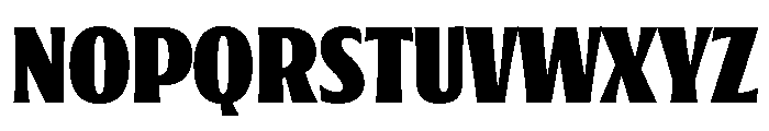 Oaks Bold SemiCondensed Font UPPERCASE