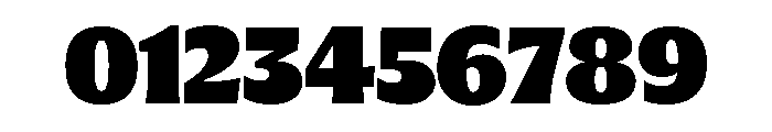 Oaks Bold SemiExpanded Font OTHER CHARS