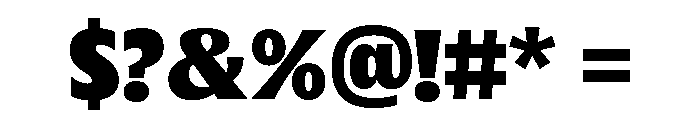 Oaks Bold SemiExpanded Font OTHER CHARS