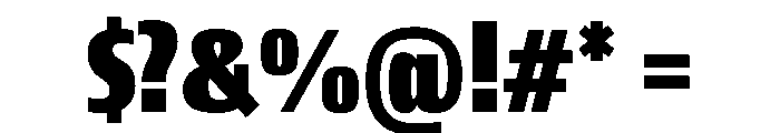 Oaks Extra Bold Font OTHER CHARS