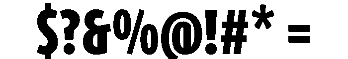 Oaks Heavy Font OTHER CHARS