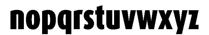 Oaks Heavy Font LOWERCASE