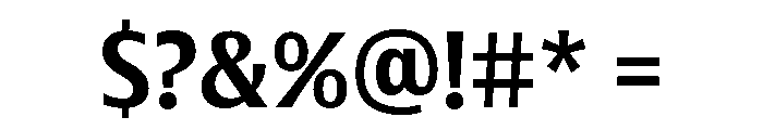 Oaks Medium Regular Font OTHER CHARS