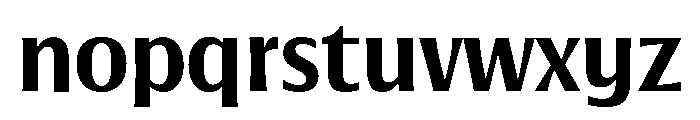 Oaks Medium Regular Font LOWERCASE